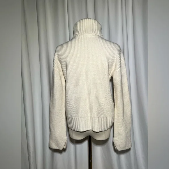Veronica Beard Ecru Matilda Wool Cashmere Sweater | XS - Picture 8 of 13